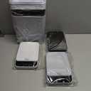 3 Pack Automatic Small Bathroom Garbage Can with Lid - 2.5 Gallon Touchless Garbage Can, Motion Sensor Smart Garbage Bin, Slim Dog Proof Trashcan, Waterproof Plastic Wastebasket for Bedroom Office Kitchen (Black/White/Grey)