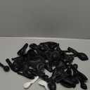 PartyWoo Black Balloons 92 pcs Different Sizes Pack of 18 12 10 5 Inch Matte Black Latex Balloon Arch Kit Garland for Graduation Halloween New Year Anniversary Birthday Party Decorations Black-Y18