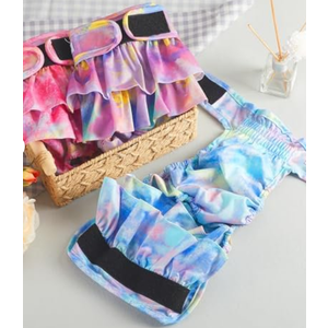 Reusable Dog Diapers Female Washable, Premium Doggie Diaper for Dogs, Pack of 3, Highly Absorbent Small Dog Diaper for Heat, Incontinence and Puppy Training (S)