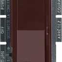 Lutron Diva LED+ Dimmer Light Switch for Dimmable LED, Halogen, and Incandescent Bulbs, 150 Watt, Single-Pole or 3-Way, DVCL-153P-BR, Brown