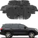 FZJDSD Black Front Engine Skid Plate Under Guard 514100C010 Compatible with Toyota Tundra Sequoia 5.7L V8 2007-2022