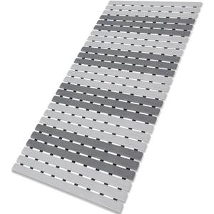 MBOSS Shower Mat Non Slip Bathtub Mats for Bathroom Shower Floor Mat Bath Mats for Shower Tub Anti Slip Shower Mat with Drain Hole and Large Suction Cups (Dark Gray Light Gray, 37.5 X 15.7 Inch)