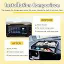 Dashboard Organizer Compatible with 2022 2023-2025 2026 Chevy Silverado/GMC Sierra 1500 & 2024 2025 2026 Silverado/Sierra 2500HD 3500HD Accessories, Dash Board Storage Tray 13.4" Screen ONLY