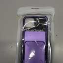 Nvollnoe iPhone 13 Wallet Case with Card Holder - Dual Layer Heavy Duty Shockproof Case with Hidden Card Slot for 5 Cards (Purple)
