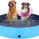 Large Dog Pool Foldable Dog Pool pet Pool Dog Swimming Pool Portable Suitable for Indoor and Outdoor use(48x12in)