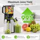INSMART Juicer Machines, 3-in-1 Cold Press Juicer High Juice Yield