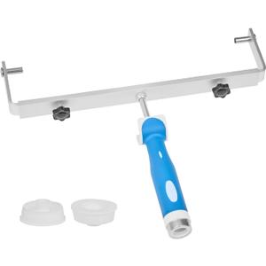 VEVOR 18 Inch Paint Roller Frame, 12-18 in Adjustable Frame with Marked Scale, Lightweight Painting Supplies for Wall House Homes, Metal Roller Tool for Large-Scale Painting Projects, Blue & Silver