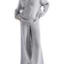 Anrabess Women 2 piece Fall outfits Matching Lounge Set Waffle Knit Sweater sets XL