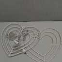 ILLUMINEW 2 Pack Valentine's Day Heart Window Lights, 8 Lighting Modes, 12 Inch LED Hanging Iron Frame Decor for Wedding Holiday Indoor Outdoor Party (2PCS-Red&Pink&White)