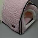 Cat Bed for Indoor CatsFoldable cat caveAnti-Slip & Water-Resistant Bottomcat Houses for Indoor Cats or Small Dogs, Kitten Tent, Rabbit Bed2 in 1 pet Bed (Pink)