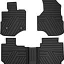 Rubber Floor Mats Custom Fit for Chevy Equinox 2012-2017, Black