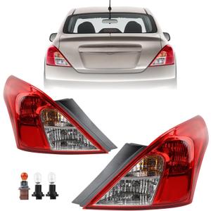 Tail Light Assembly Fit for 2012-2019 Nissan Versa Sedan Rear Lamp Left Driver and Right Passenger Side