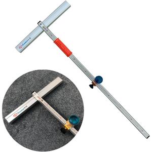 yeshine T-Shaped Glass Cutting Tool, Tile Cutters, Automatic Control Oiling, Nylon Pulley, 120cm Thickened Aluminum Alloy Blade Bar, Hard Steel Scale, for Thick Glass, T-Glass and Tile Cutting