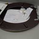 Elongated Toilet Seat Molded Wood Toilet Seat with Quietly Close and Quick Release Hinges, Easy to Install also Easy to Clean by Angol Shiold (Elongated, Dark Brown)