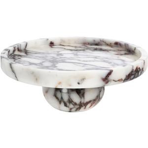 Preciousness Marble Decorative Tray for Home Decor,Living Room Decor,Coffee Table Decor,Decorative Tray for Living Room Decor, Kitchen Table Decor or Serving Tray (7", Calacatta Viola 19)