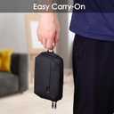 Mini Electronics Travel Organizer Pouch, Small Storage Case for Cable/Charger & Cords/Tech Essentials (Black-Mini)