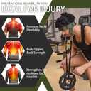 GurZinn Neck Harness Trainer - Adjustable 40" (100cm) Heavy Duty Rope & Neoprene Padding | Improve Neck Strength & Reduce Neck Pain | Gym & Home Use