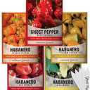 Gardeners Basics Hot Pepper Hydroponic Growing Kit Compatible with Aerogarden and Lettuce Grow 5 Super Spicy Peppers Indoors in Seed Pods Heirloom Seeds Aquaponics & Hydroponic Grow Kit