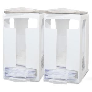 Nurse & Nourish 2 Pack Breast Milk Storage Tower - Convenient Storage for Milk Freezer Bags - Efficiently Store in Freezer Organizer Tower Breast Storing Containers for Up to 120oz
