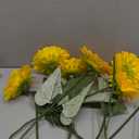 Yellow Gerbera Daisy Artificial Flowers  Real Touch Latex Silk Daisy Flowers 5PCS, 26.7" Long Stem Artificial Flowers for Summer Centerpieces, Home Decor Indoor, or Fake Wildflower Displays
