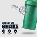 2 x BlenderBottle Classic V2 Shaker Bottle Perfect for Protein Shakes and Pre Workout, 20-Ounce, Emerald Green