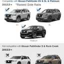 Roof Rack Cross Bars 300lbs Compatible with Nissan Pathfinder 2022 2023 2024 2025 2026 SV SL Platinum with Raised Side Rails,Heavy Duty All-Metal Aluminum Crossbar Luggage Racks Roof Rails