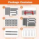 Nandae Adjustable Volleyball Rebounder Net 7x4 FT, Steel Frame & High-Tension PE Netting, Durable & Portable Volleyball Training Equipment Practice for Improving Volleying, Bumping, Spiking Skills (black)