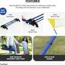 EastPoint Badminton Set, 4 Rackets, 2 Shuttlecocks, 15' Net, Outdoor Games