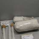 Y- STOP Hammock Chair Hanging Rope Swing, Max 500 Lbs, 2 Cushions Included, Large Macrame Hanging Chair with Pocket for Superior Comfort, with Hardware Kit (Beige)