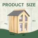 Hombys Little Library Box Weatherproof Wooden Neighborhood Library Box
