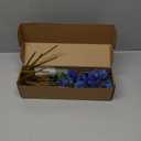 mizii 6Pcs Blue Fake Silk Pompon Mum Artificial Flowers Bulk Small Faux Chrysanthemums with Stems Realistic Floral Decorations for Wedding DIY Bouquet Centerpieces Shower Vase Home Decor (Royal Blue)