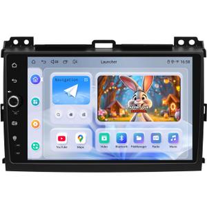 JOYING Car Stereo for Toyota Land Cruiser Prado120 & Lexus GX470 2004-2009, 9 Inch Car Radio Touchscreen with Carplay & Android auto, Volume Knob, 8GB+128GB(JY-TT158N8)
