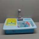 CUTE STONE Color Changing Kitchen Sink Toys, Children Electric Dishwasher Playing Toy with Running Water, Upgraded Faucet, Automatic Water Cycle System Play House Pretend Role Play Toys for Boys Girls