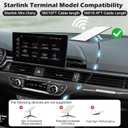 Starlink Mini Car Adapter Cable, 12V-24V USB C Charger 3-in-1 USB-C Port, USB-A Port and DC Male Connector, PD/QC Fast Charging Power Adapter with Digital Display for Trucks, RV (Style D,10 FT)