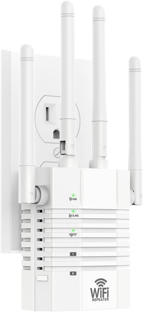 WiFi Extender, WiFi Extender Signal Booster, WiFi Booster, Covers Up to 13888 Sq.ft and 150+ Devices, Dual Band Wireless Repeater, WiFi Repeater, WiFi Extenders Signal Booster for Home