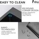 Friho 15x15 Inch Drop In Black Bar Sink, 16 Guage Stainless Steel Topmount Outdoor RV Small Kitchen Sink, 15 Inch Wet Prep Single Bowl Utility Bar Sink With Dish Grid & Drain