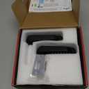 JOUNJIP Double-Sided Keyless Entry Door Lock - Bump Key Proof Mechanical Door Lock with Lever Handle - [Square Spindle] Easier Install - (Matte Black) - Outdoor Gate Lock with Keypad and Passage Mode