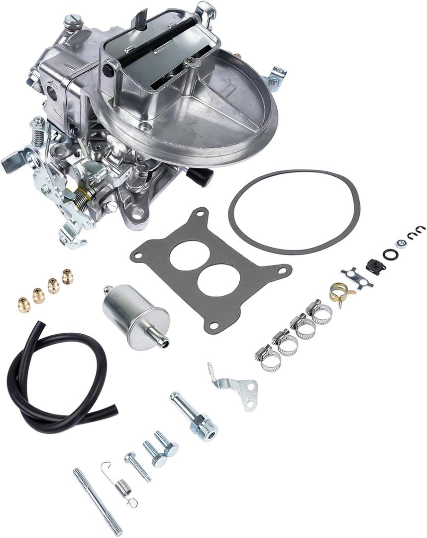 0-4412S Carburetor 500 CFM 2 Barrel 2300 Manual Choke Replacement for GMC CJ5 CJ7 J10 F100 F250