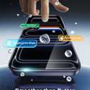 OMOTON Screen Protector for iPhone 17 Pro [Auto-Dust Removal], Tempered Glass with 9H+ Hardness & 12FT Military Grade Shatterproof, Full Coverage Protection, 2 Pack