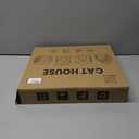 Apasiri Cat Houses for Indoor Cats: Felt Cat House Cave Cathouse, Scratch-Resistant Warm Insulated Covered, Hideaway Tent for Anxiety Relief Gift (Beige4)