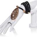 Homeanda White Resin Hand Form with a Stand Ring Hand Chain Bracelet Jewelry Display Stand Holder Organizer Photograph Props Home Decor