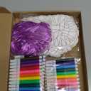 Motipuns 72 Set Christian Religious Cross Crafts Kit with Watercolor Pen,Color Your Own Cross Suncatchers Craft Easter DIY Ornaments for Sunday School Classroom Church Art Craft