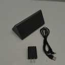 Kogonee Wooden Digital Alarm Clock, 0-100% Dimmer, 2 Alarm Settings, Weekday/Everyday Mode, 9 Mins Snooze, 12/24H, Temperature and Date Display for Office, Travel, Bedroom Alarm Clock (Black)