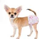 Dono Disposable Dog Diapers Female, Super Absorbent Doggie Diaper, Rapid-Dry Gel Technology Puppy Diapers, Leak-Proof Fit for Cat Doggy in Heat, Excitable Urination, Incontinence, XX-Small