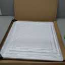 Art3d PVC Ceiling Tiles, 2'x2' Plastic Sheet in White (12-Pack), 24"x24"
