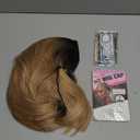 Headband Wigs for Black and White Women Blonde Wig Glueless Synthetic Short Bob Headband Wigs Heat Resistant Fiber 180% Density None Lace Colored Wigs for Cosplay Party and Daily Use (T1B/627) (12 Inch)