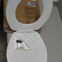 Bemis 70 Durable Plastic Toilet Seat, Round, White