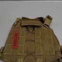 OneTigris Tactical Dog Harness Vest,No-Pull Service Dog Vest with Hook & Loop Panels,Adjustable Dog Vest Harness for Walking Hiking Training(Coyote Brown,XS)