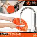 2 x Chicken Shredder | Meat Shredder for Effortless Chicken Breast Shredding | Manual chicken Shredder tool twist for Kitchen | Shred Chicken, Beef, & More with Ease | Durable & Easy-to-Clean (Orange)