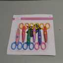 Worldoor New 5 Inch Length DIY Craft Scissors Creative Scissors School Smart Paper Decorative Wave Lace Edge Scissors - Set of 6 - Assorted Colors for scrapbook crafts and Gift Card (Pack of 6-5")